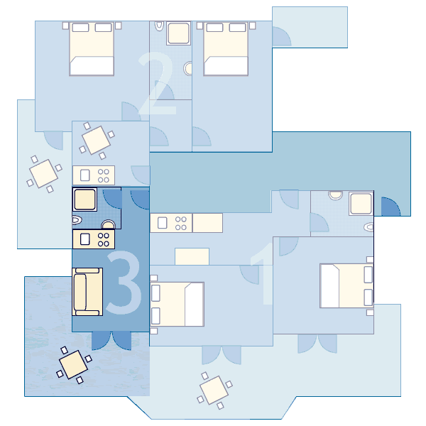 Ground-plan of the apartment - 1 - 2S